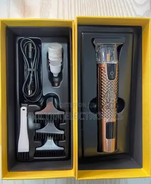 Kemei Km-873 Rechargeable Hair Clipper. It Has a Metal Body Design