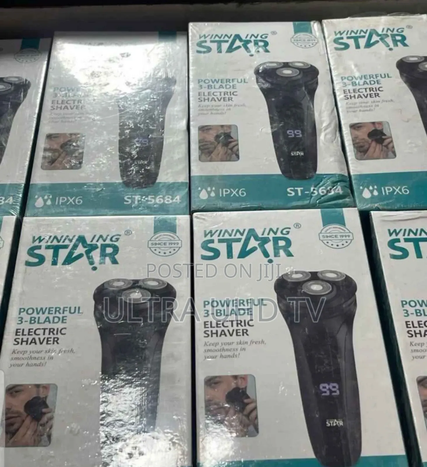 Winning Star St-5684 Powerful 3-Blade Electric Shaver.