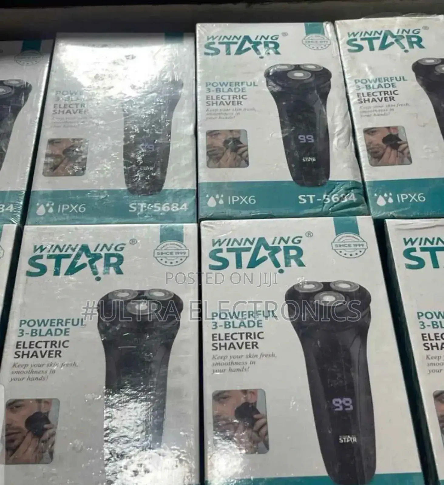 Winning Star St-5684 Powerful 3-Blade Electric Shaver.