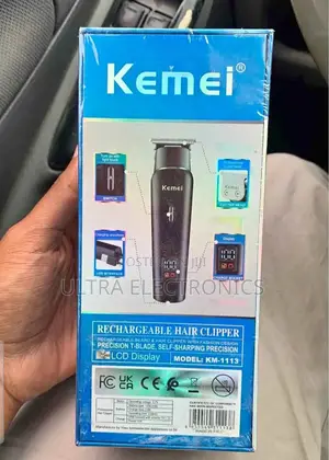 የቅርፅ ማሽን Kemei Km-1113 Rechargeable Beard and Hair Clipper.