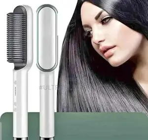 Hair Straightener Brush, an Electric Heated Styling