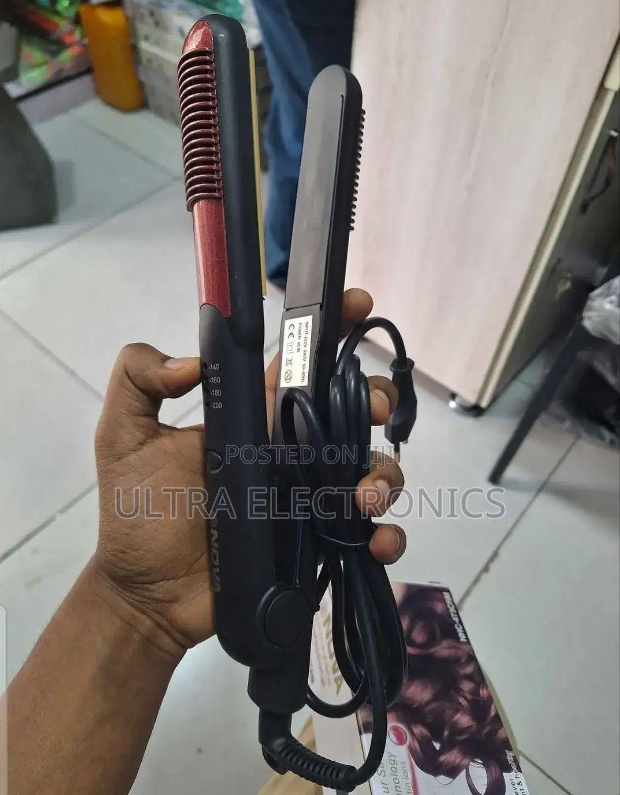 Nova Professional Hair Straightener, Model Number NHC-4730 or NHC-473