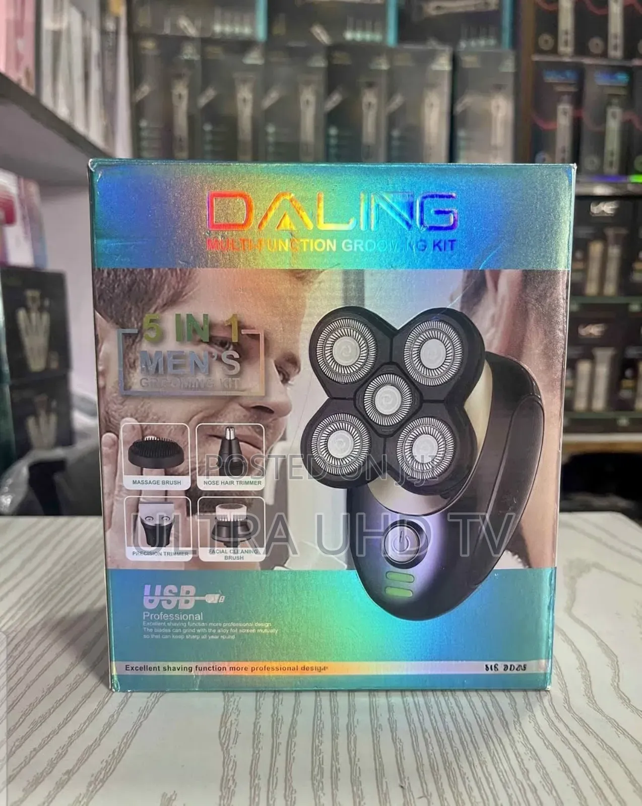 ሼቨር Daling 5-in-1 Men's Grooming Kit. Functionality:It Is an All-in 1