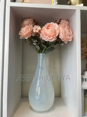 Beautiful White Glass Vase