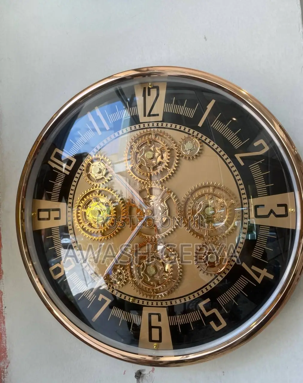 Gear Rotating Large Silent Clock