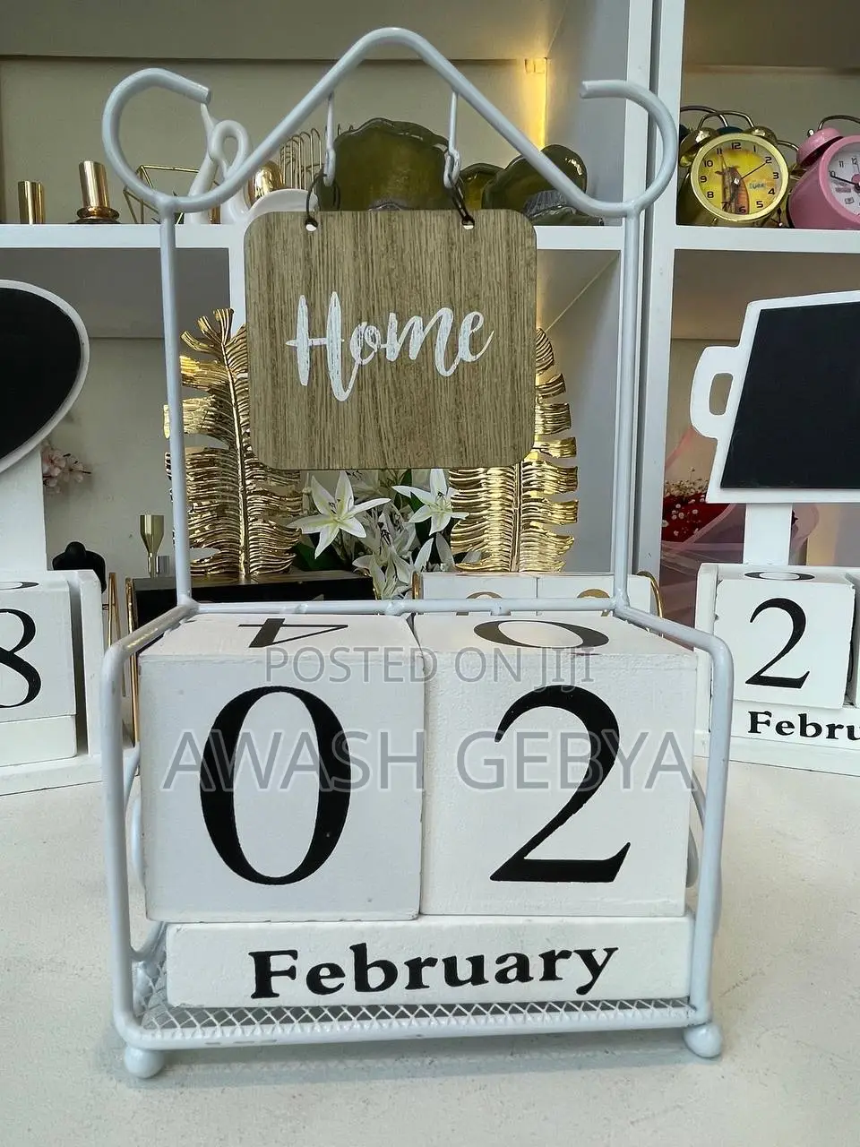 Manual Desk Calendar Office /Home/Table Wood Calender