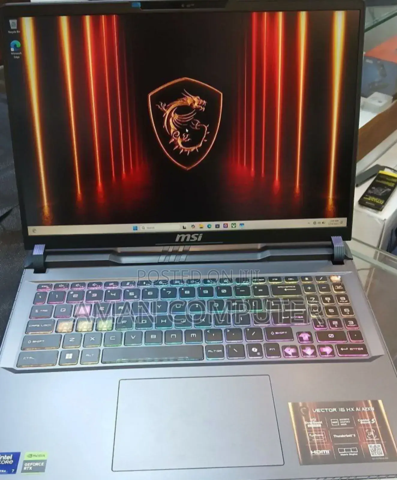 New Laptop MSI GF63 16GB Intel Core Ultra 7 SSD 512GB