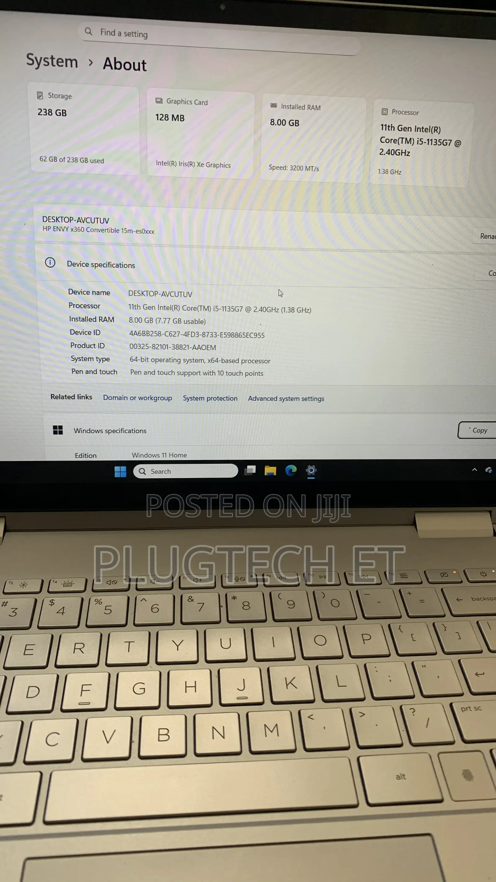 Laptop HP Envy x360 8GB Intel Core i7 HDD+SSD 250GB