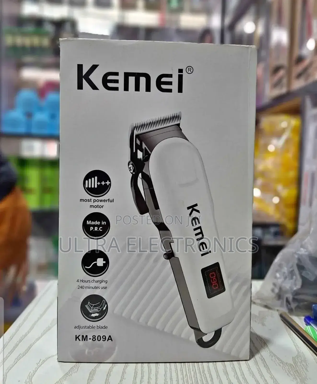 Kemei Km-809a Professional Rechargeable Hair Clipper.