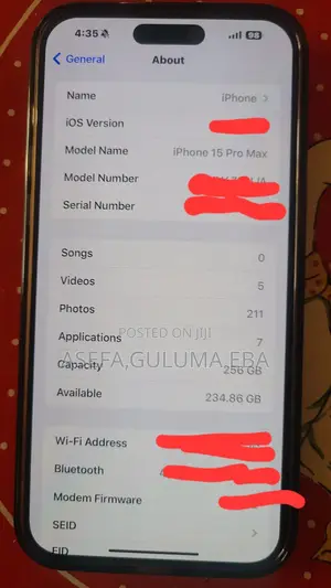 New Apple iPhone 15 Pro Max 256 GB Silver