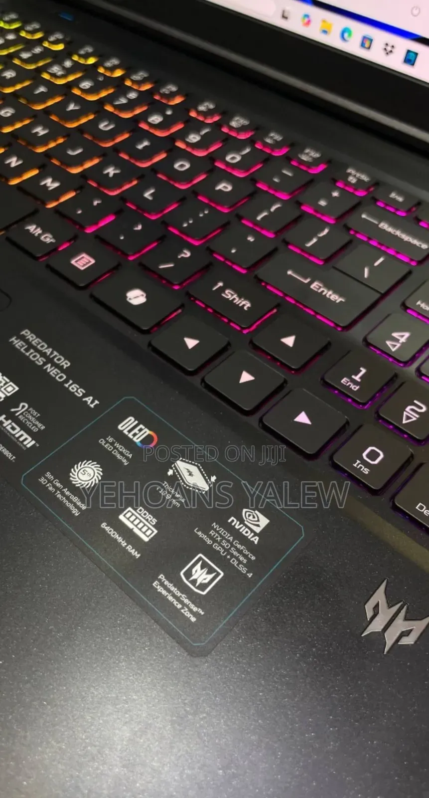 New Laptop Acer Predator Helios Neo 16 32GB Intel Core Ultra 9 SSD 1T