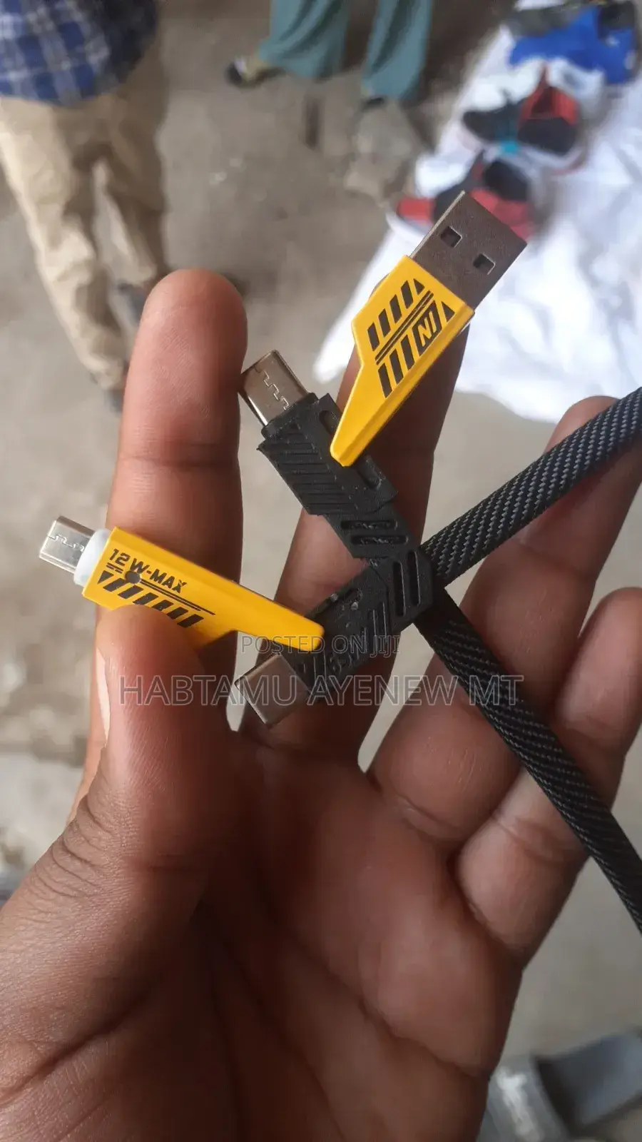 ሶስት አይነት ተቀያያሪ የቻርጀር ኬብል Charger Cable