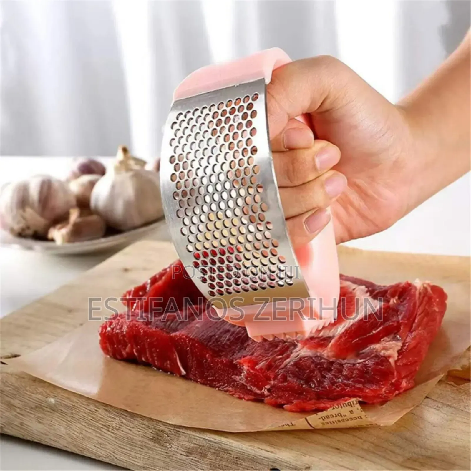 2in1 Garlic Press Chopper