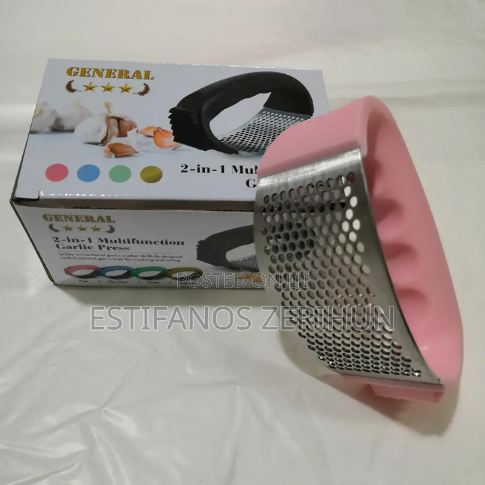 2in1 Garlic Press Chopper