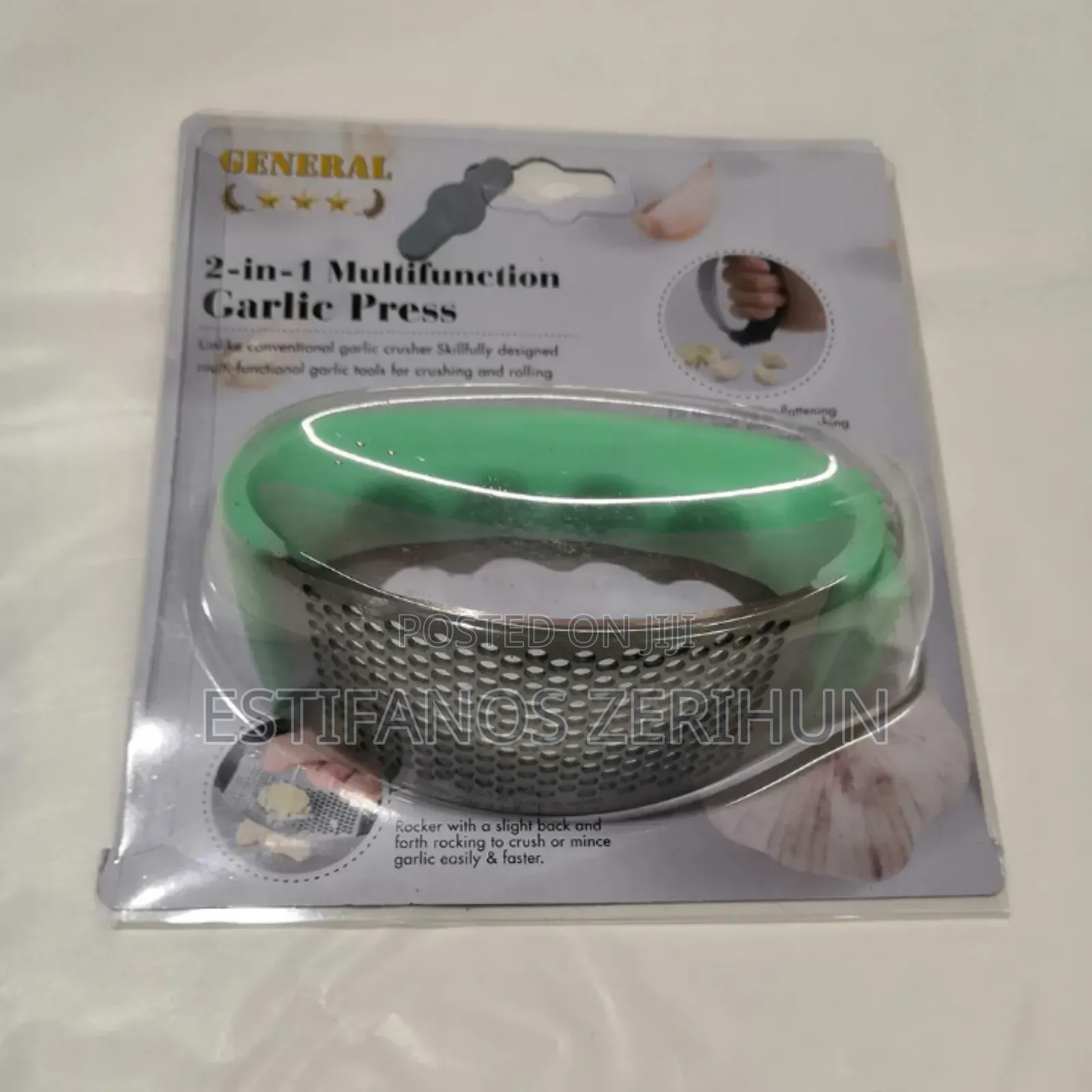 2in1 Garlic Press Chopper
