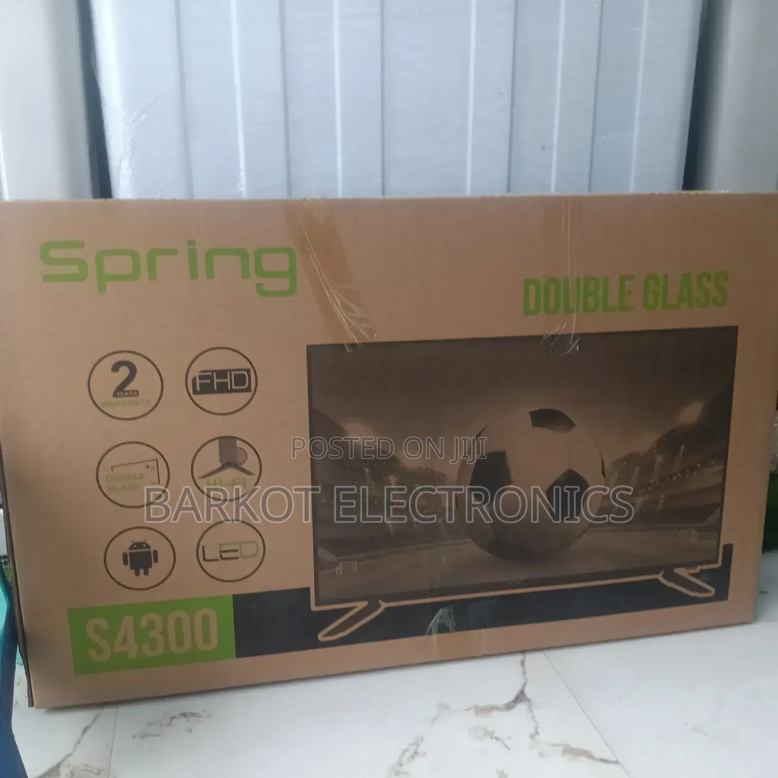 Spring Smart Tv 43 Inch Andraid Doubel Gelass 2025 Model