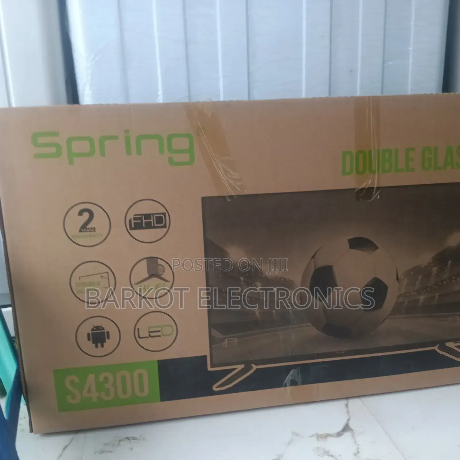 Spring Smart Tv 43 Inch Andraid Doubel Gelass 2025 Model