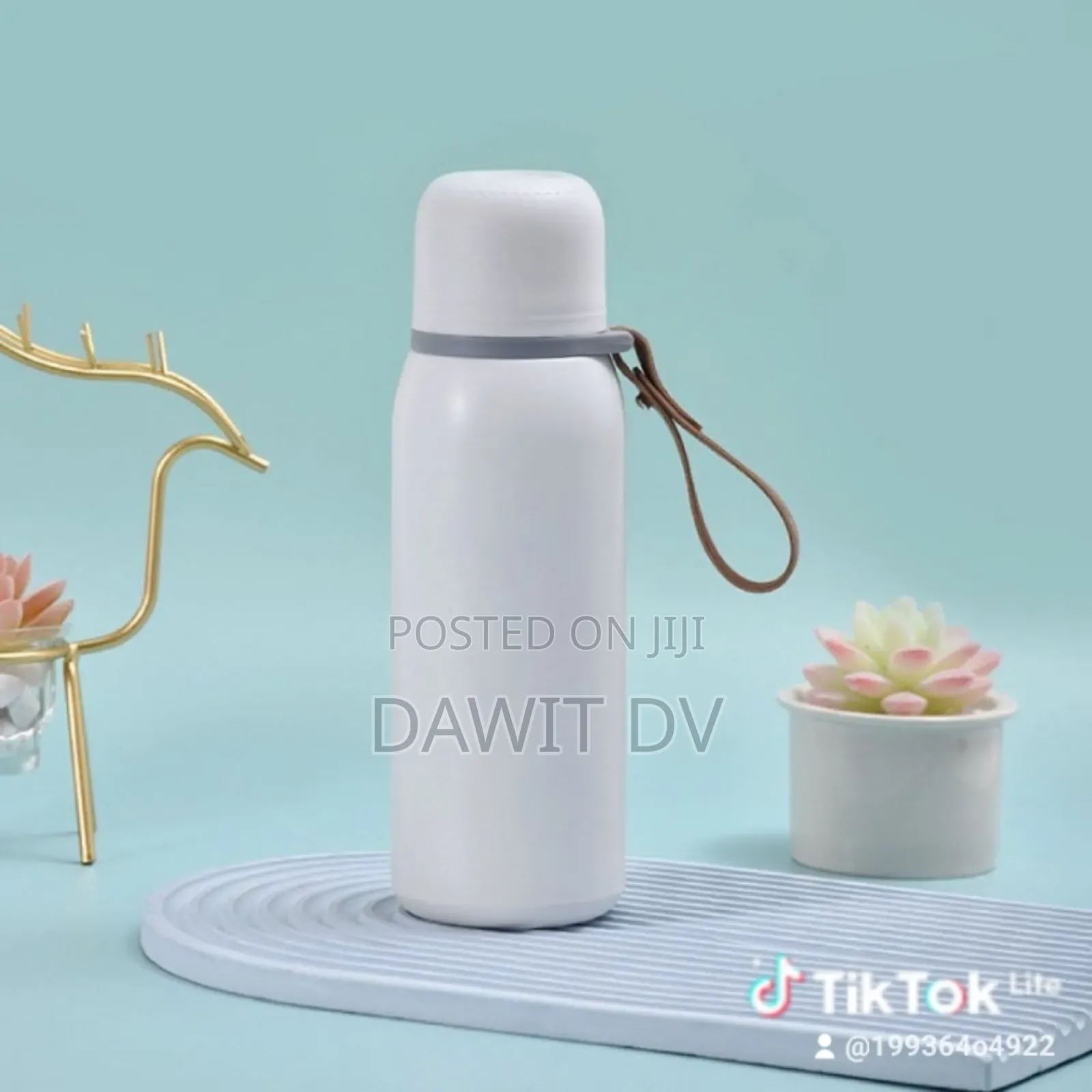 White Insulated Bottle
