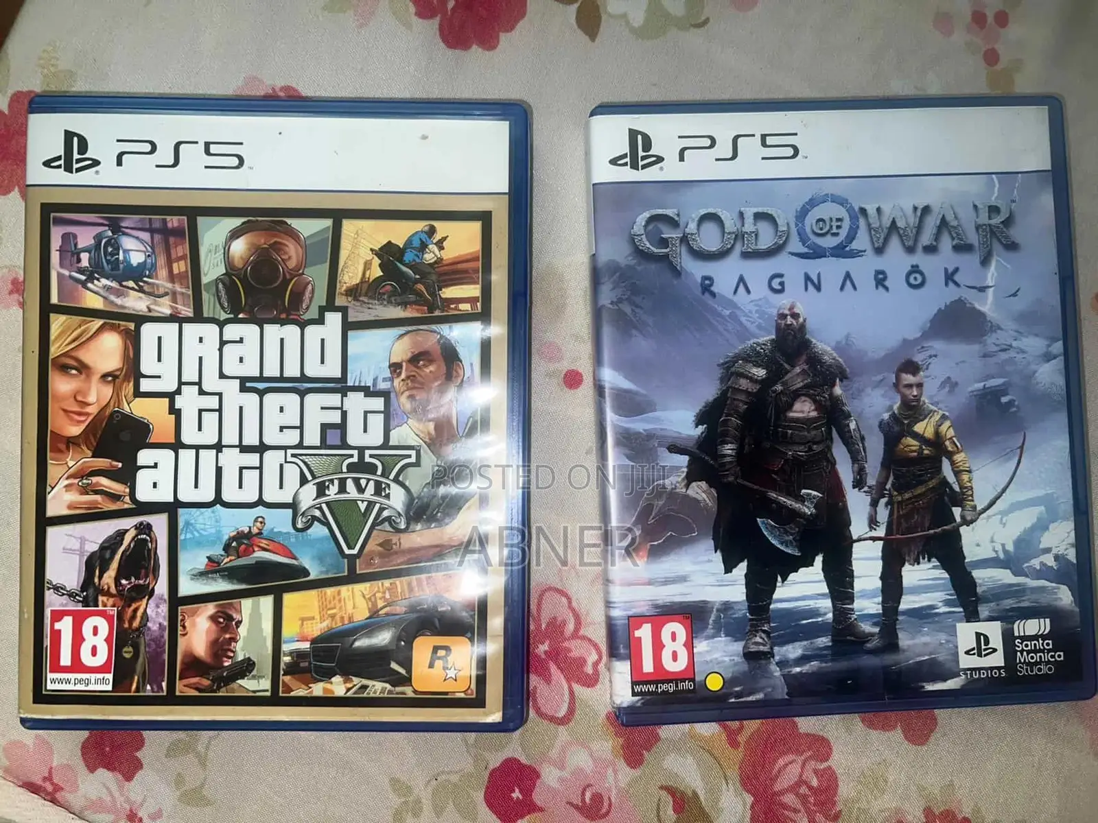Gta 5 and God of War Ragnarok Ps5 Cd