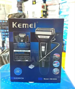 Kemei Km-6559 3-in-1 Electric Shaver and Hair Clipper