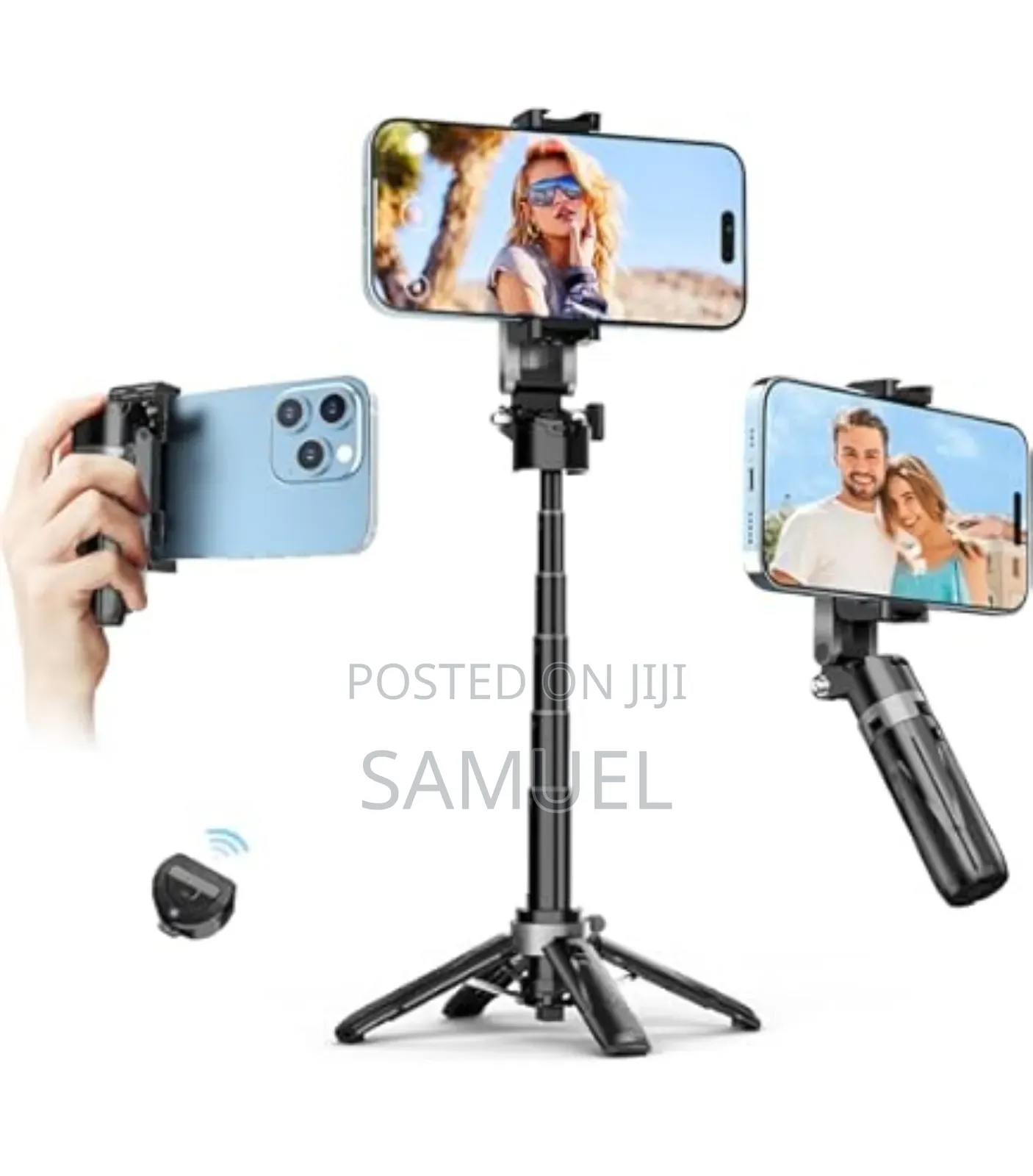Plokama Selfie Stick With a Built-in Tripod and a Phone Mount.