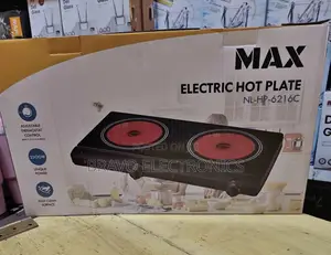 Max Electric Hot Plate Stove – 2 Burner | Fast Powerful Cooking!