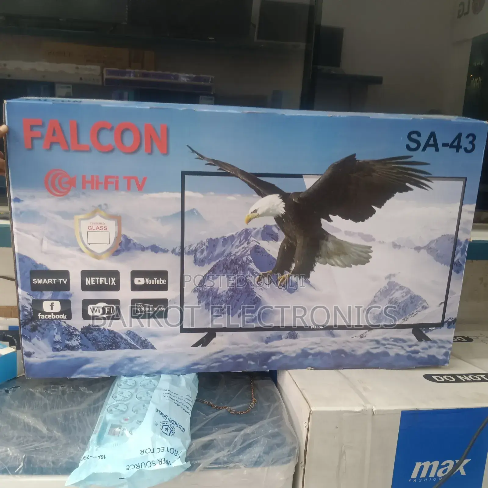 Falcon Hi Fi as 43 Inch Smart Andrid Doubel Geladss 2025 Model