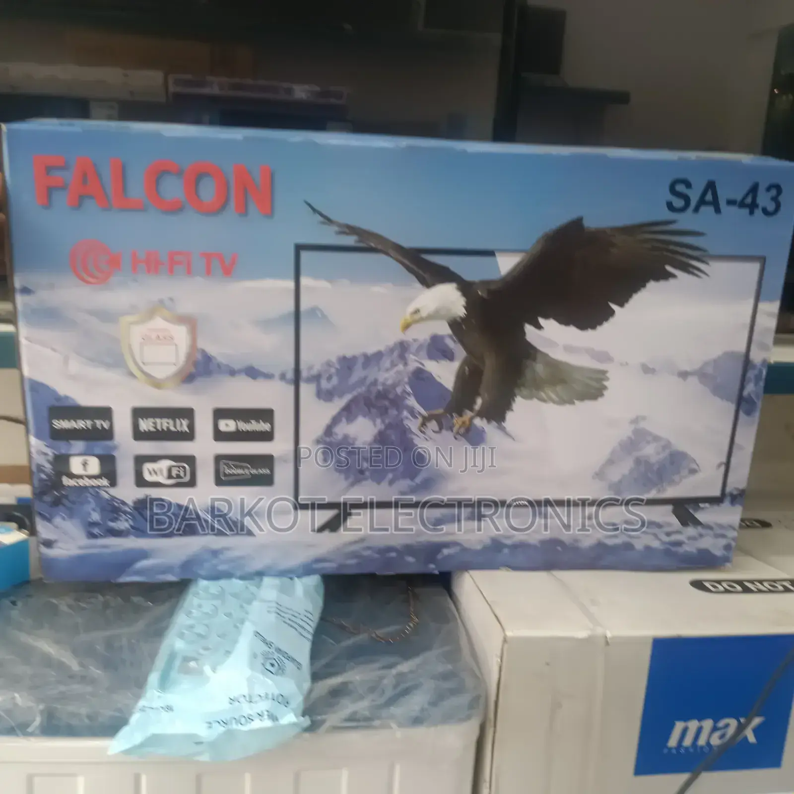 Falcon Hi Fi as 43 Inch Smart Andrid Doubel Geladss 2025 Model