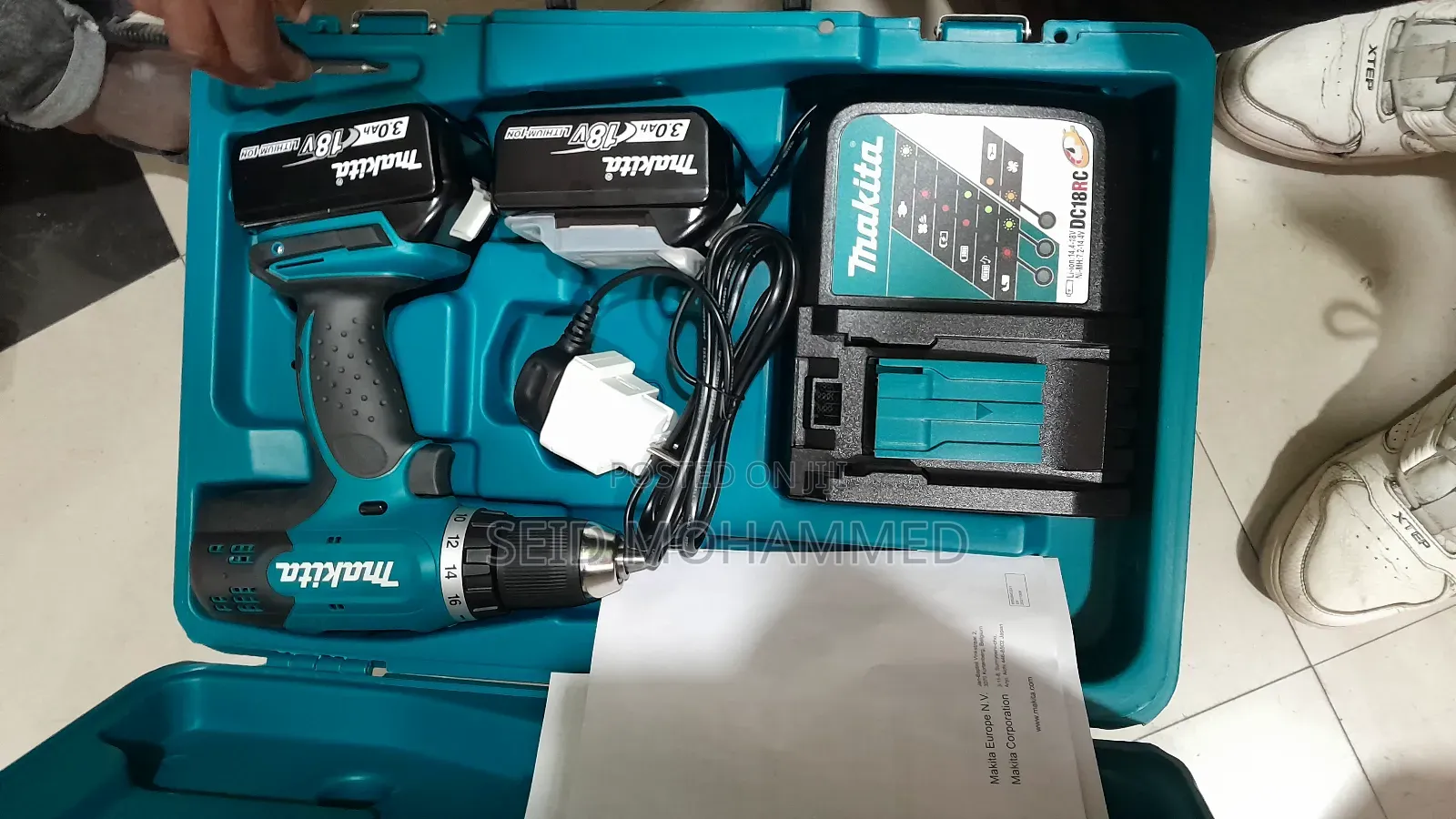 Makitta Origional Chargable Drill 18volt