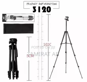 3120a Aluminum Tripod Stand – Phone Camera Compatible