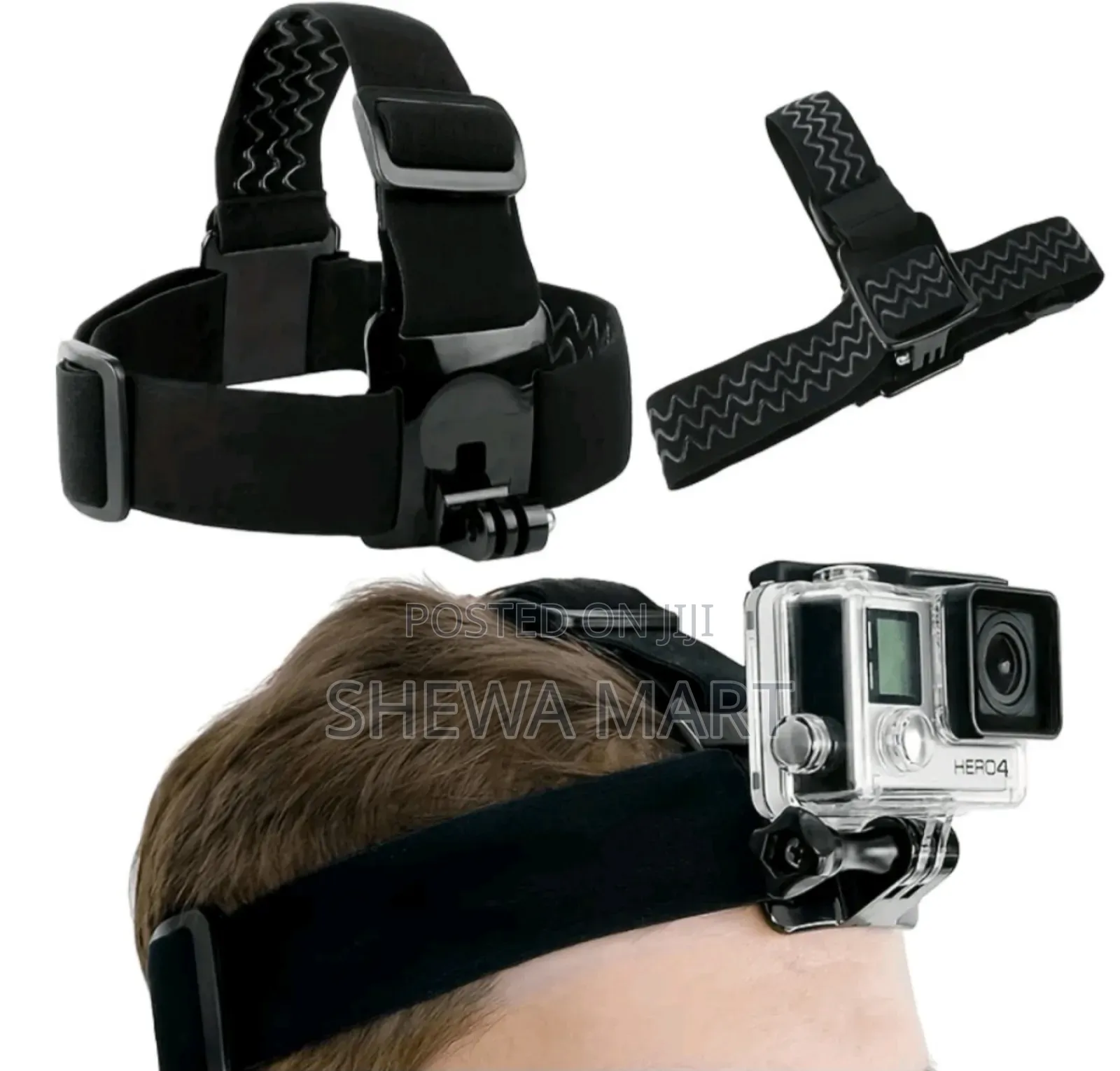 360 Degree Mobile Phone Clip For Head Strap Belt Strap Mount Adjustabl