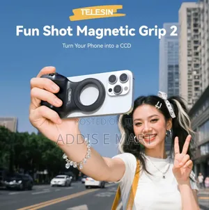 2in1 Telesin Magnetic Grip With Ring Light