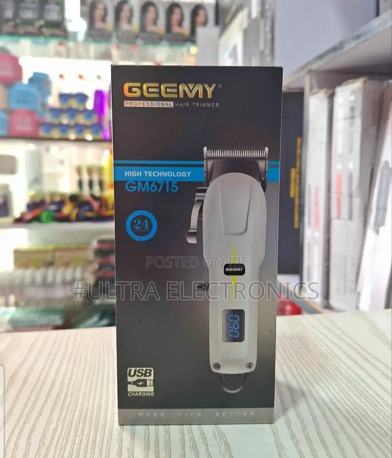 Geemy Gm6715 Professional Rechargeable Hair Trimmer.