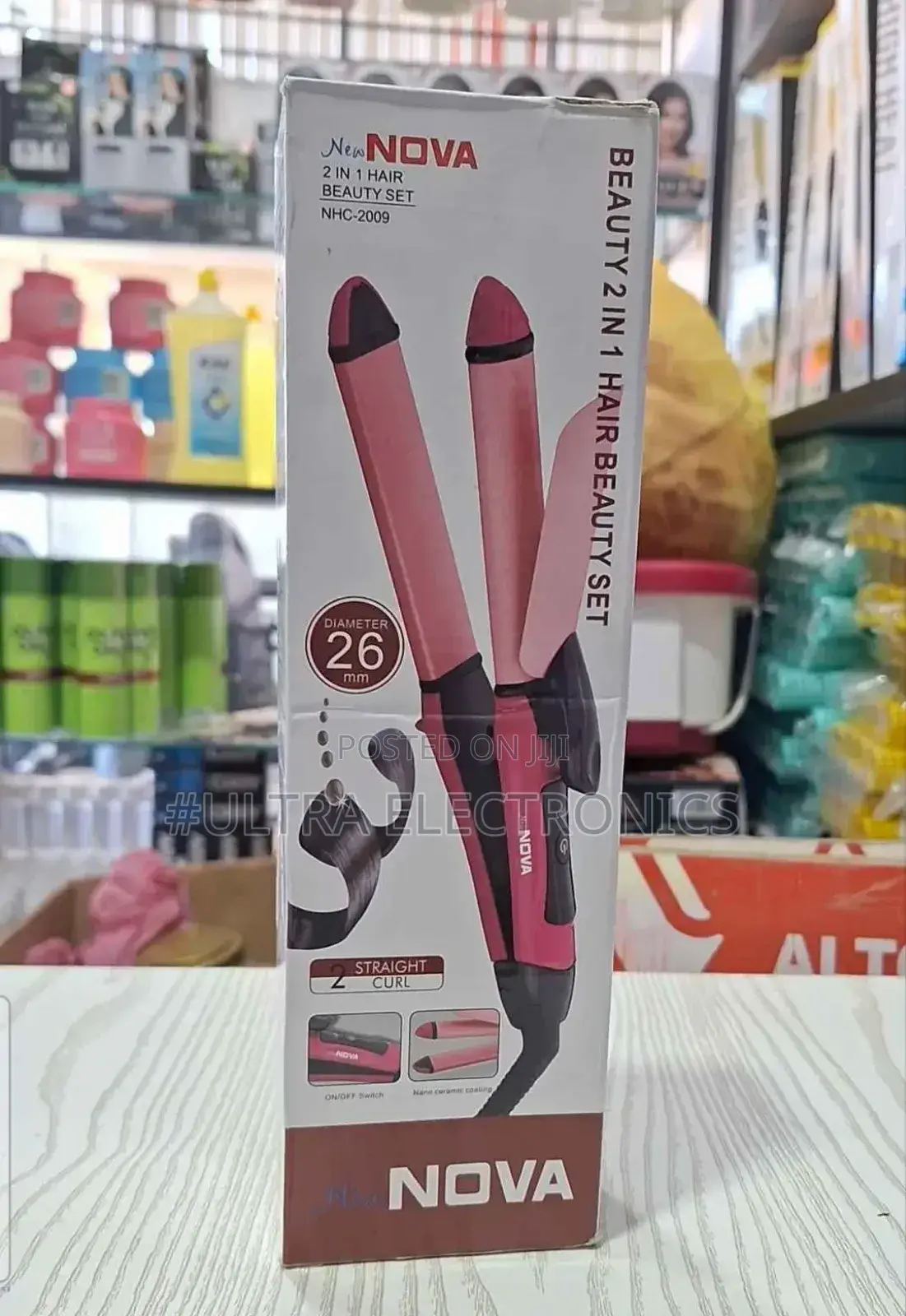 Nova 2-in-1 Hair Beauty Set, Model NHC-2009, Which Functions as Both A