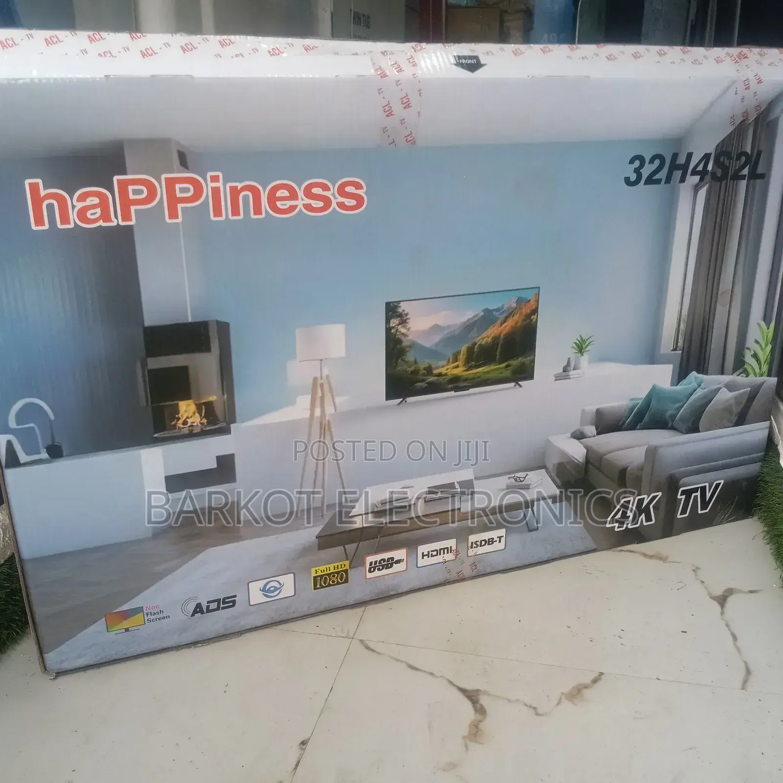 Happiness Smart Tv 43 Inch Andraid Doubel Gelass Tv 2025 Brand Mode
