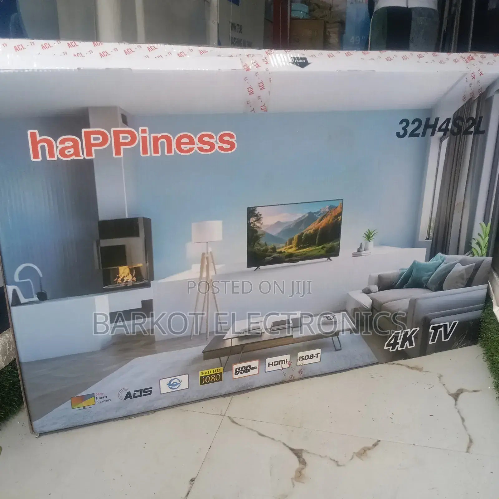 Happiness Smart Tv 43 Inch Andraid Doubel Gelass Tv 2025 Brand Mode