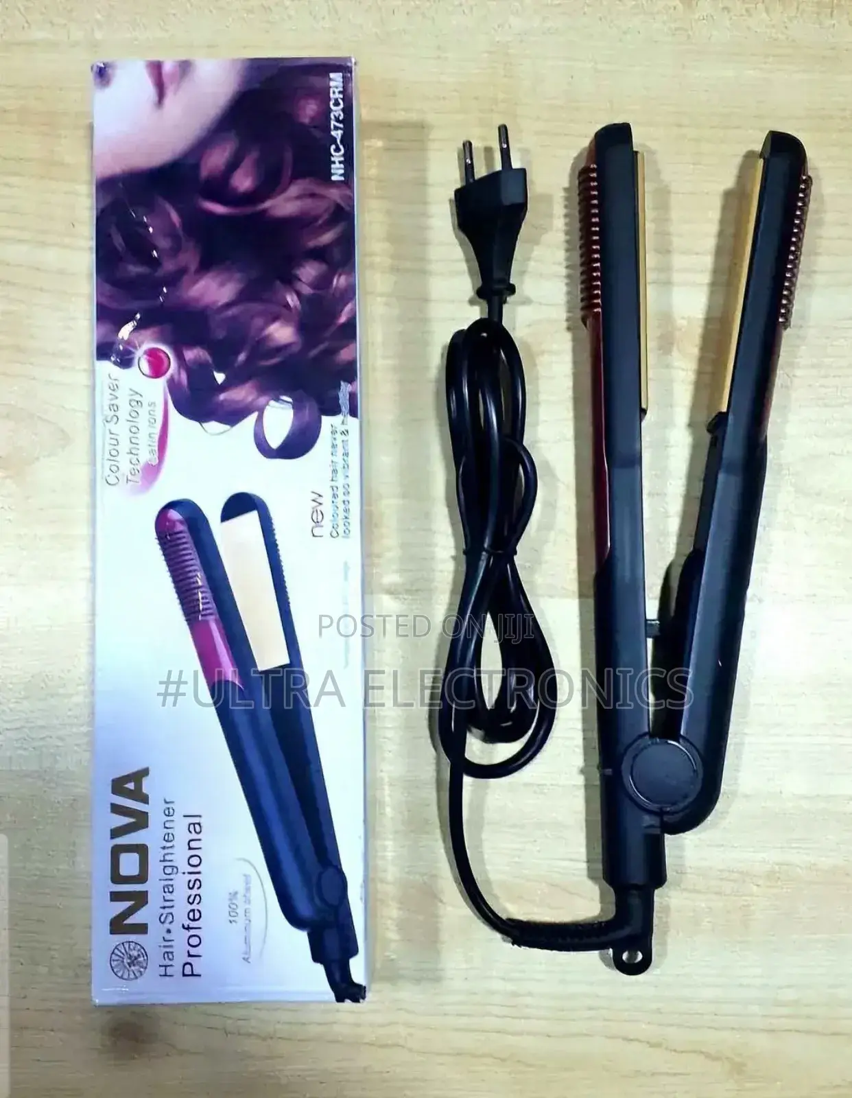 Nova NHC-473crm Professional Hair Straightener.