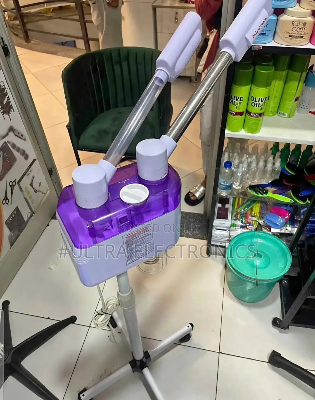 Professional Double-Tube Facial Steamer.