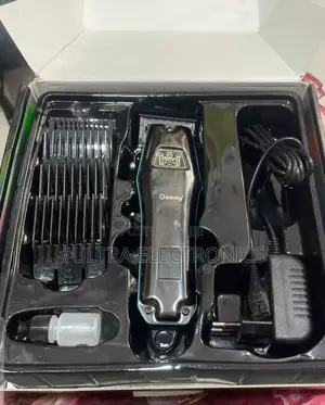 የፀጉር ማሽን Geemy Gm-6680 Rechargeable Hair Clipper It Powerful Silver