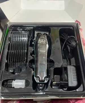 የፀጉር ማሽን Geemy Gm-6680 Rechargeable Hair Clipper It Powerful Silver