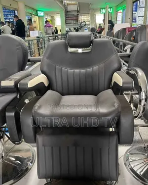 የፀጉር ቤት ወንበር Black Synthetic Leather Hydraulic Barber Chair.