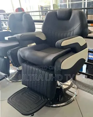 የፀጉር ቤት ወንበር Black Synthetic Leather Hydraulic Barber Chair.