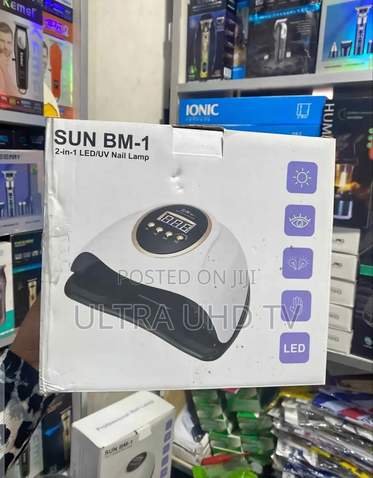 የጥፍር ማድረቂያ Sun Bm-1 2-in-1 Led/Uv Nail Lamp.