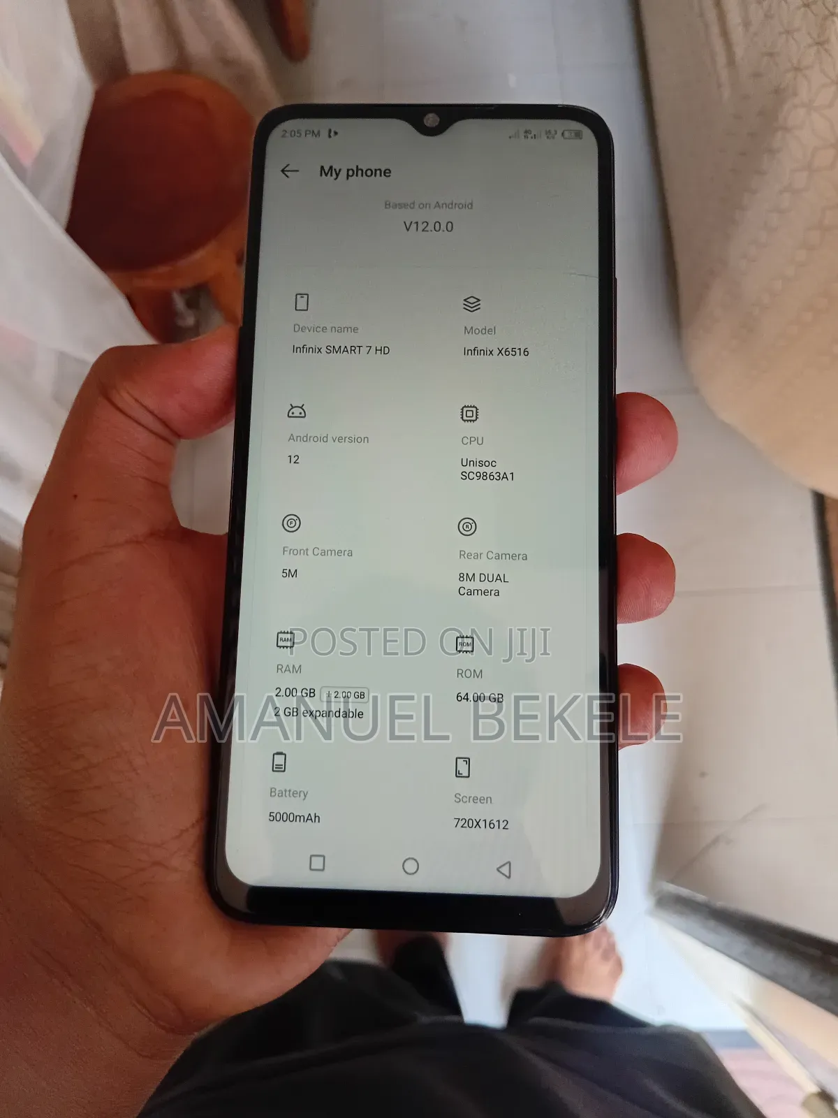 Infinix Smart 7 HD 64 GB Gray