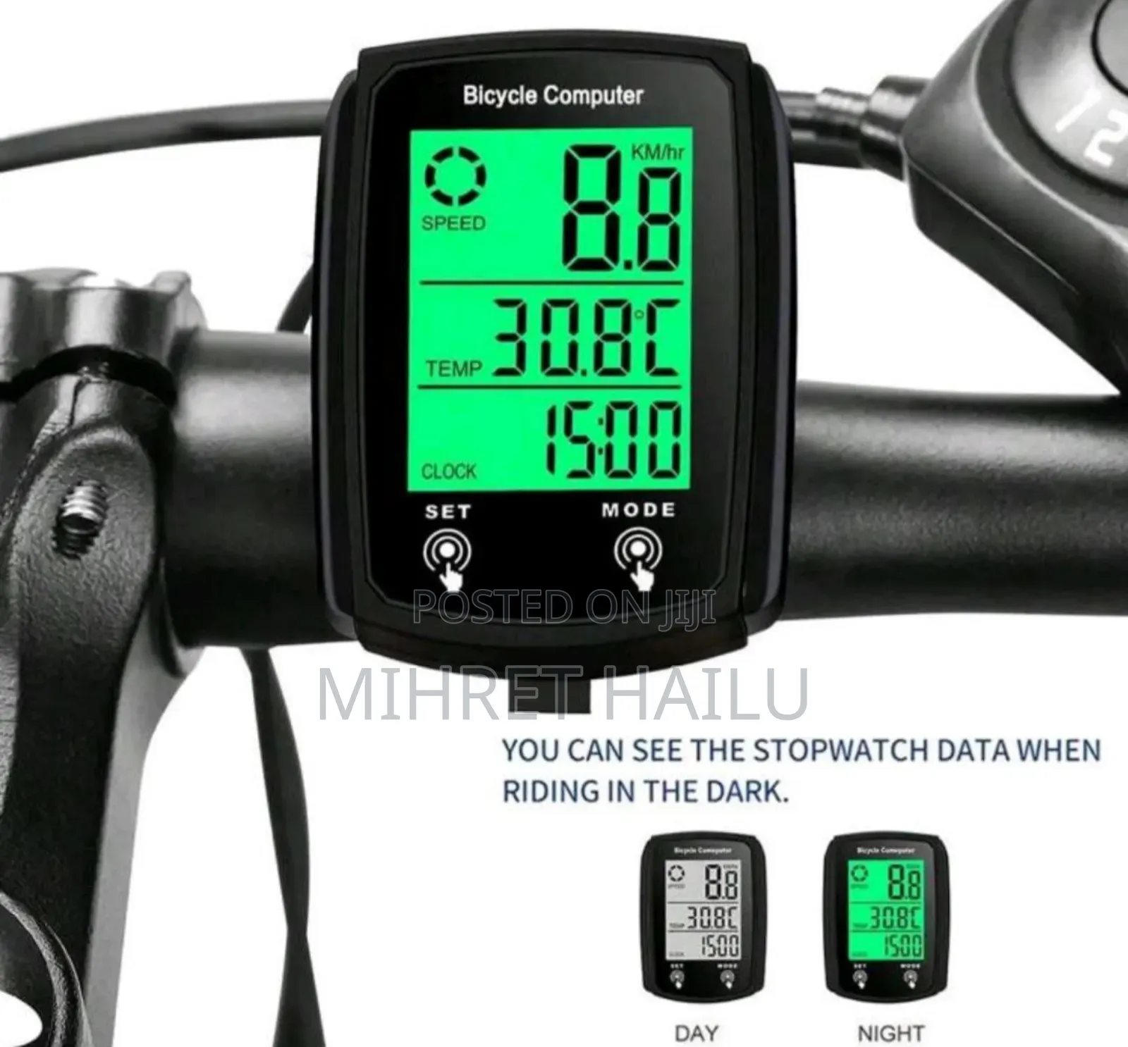 Bicycle Wireless Speedometer,Wired LCD Touch Screen Speed Mileage Od