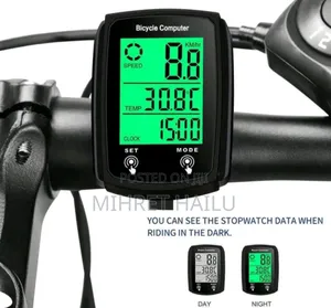 Bicycle Wireless Speedometer,Wired LCD Touch Screen Speed Mileage Od
