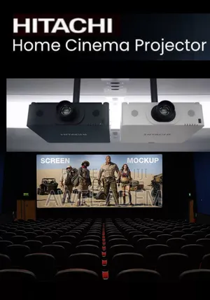 Hitachi 3lcd Professional Cinema Laser Projector Wifi Wireless