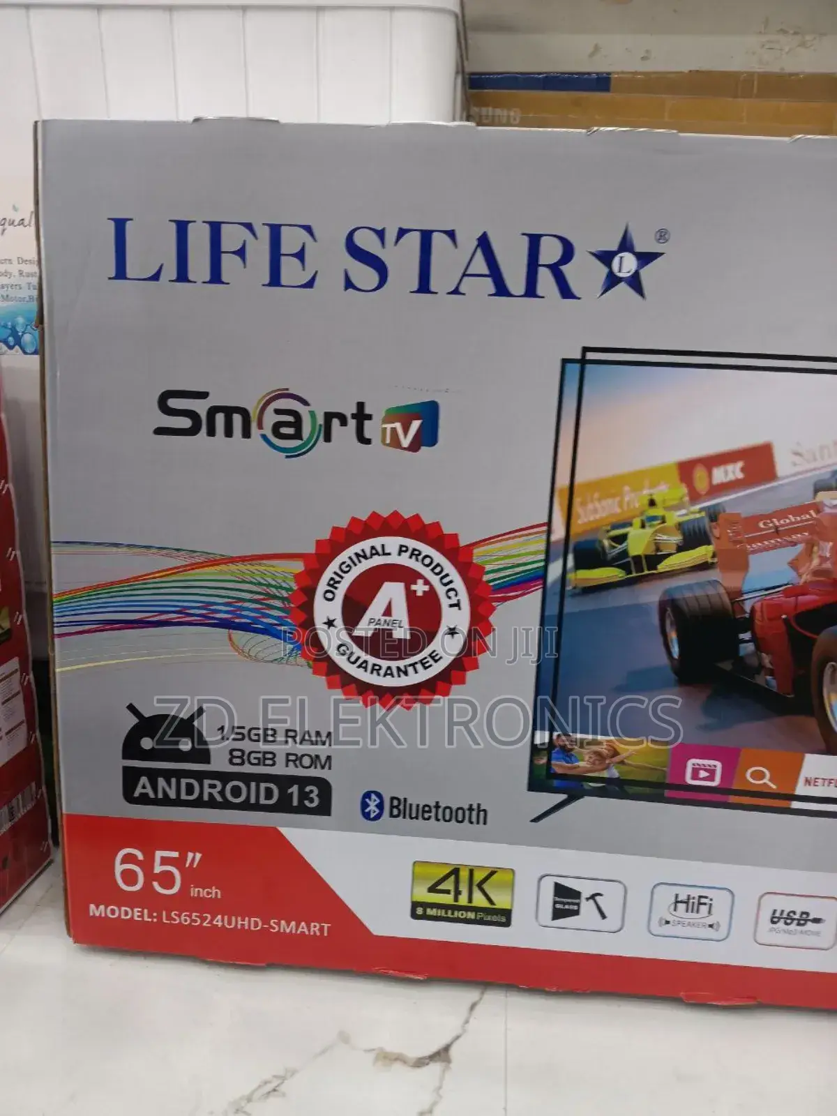 Lifestar Tv Smart Android Uhd 65 Inch Orginai Product Guarantee a P