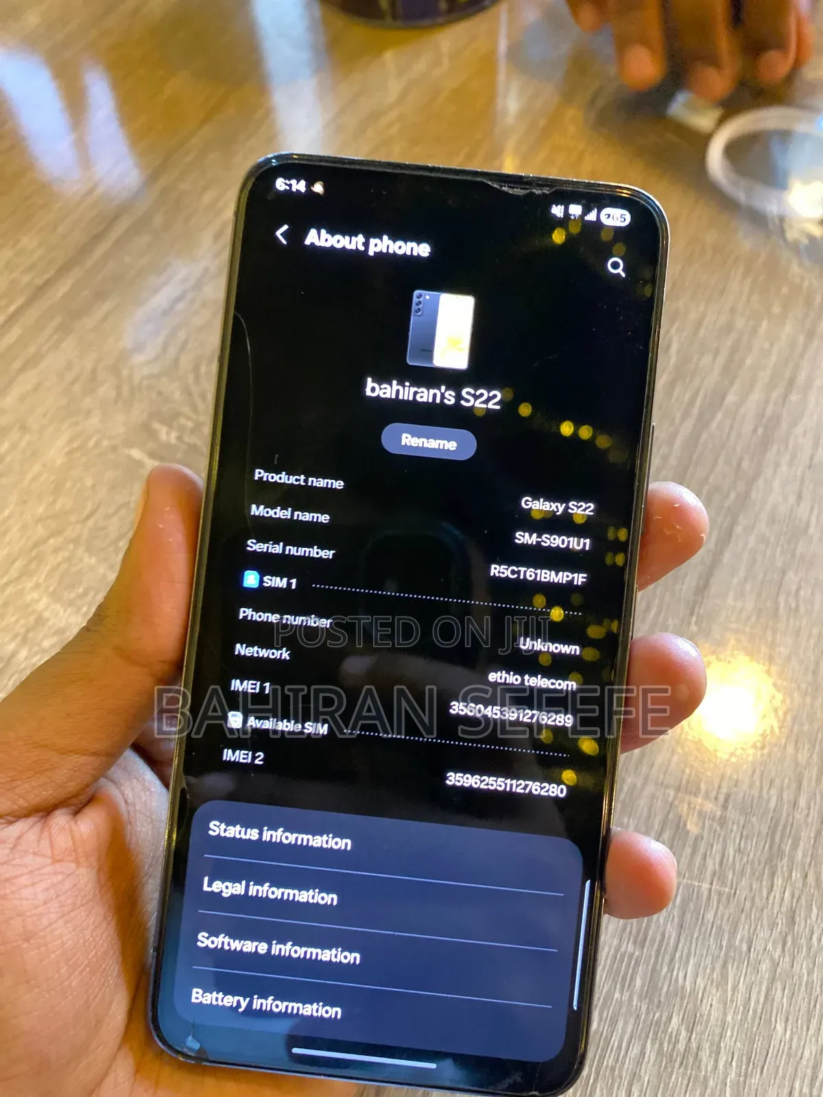 Samsung Galaxy S22 5G 128 GB Black