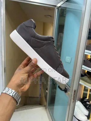 Boss High Master Quality Flat Lather Sneakers for Man's for Big Boss